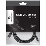 Gembird Kabel / Adapter USB kabl 1,8 m USB 2.0 USB A USB C Crno | ePonuda.com