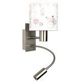 Brilagi LED fleksibilna lampa BOBO 1xE27/25W/230V + LED/3W m. hrom/krem/zečići | Eponuda.com