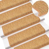  Samoljepljivi otirači za stepenice 15 kom 65x21x4 cm sisal | Shoptok.si