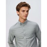 Reserved Slim fit pamučna košulja - bljedozeleno | shoptok.hr