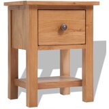 The Living Store Nočna omarica 36x30x47 cm trdna hrastovina - Nočna Omarica, (21434659) Cene