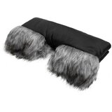 Sensillo univerzalni muf za kolica s umjetnim krznom, crni | shoptok.hr