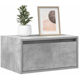 vidaXL Zidni noćni ormarić s LED svjetlima siva boja betona | shoptok.hr
