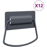  Ručke za ormariće 12 pcs Antracit 85 x 45 mm Metal | shoptok.hr