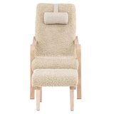 Venture Home lounge fotelja s tabureom Fårö, smeđa | shoptok.hr