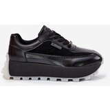 Big Star Ladies Leather Sneakers On Platform | shoptok.hr