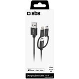 Sbs 3-in-1-Kabel 1.2m Kabel schwarz | Shoptok.si