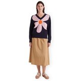 Compania Fantastica Puloverji COMPAÑIA FANTÁSTICA Knit 10201 - Flowers Modra | Shoptok.si