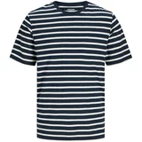 Jack & Jones Majica mornarsko plava / bijela
