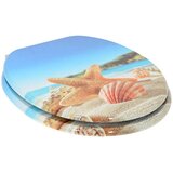  Toaletni pokrov s tiho zaporo 2 pcs Morska školjka 44 x 38 cm, (5000208009) | Shoptok.si