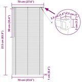  Venecijanska roleta Svijetlo smeđa s uzorkom 213 x 70 cm PVC - Svjetlosmeđa 70 x 213 cm | shoptok.hr