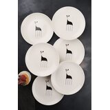 Hermia Set dezertnih tanjira, 6 komada, Beli | Eponuda.com