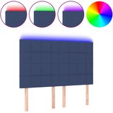  LED uzglavlje plavo 144x5x118/128 cm od tkanine | shoptok.hr