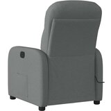 vidaXL Masažni naslanjač temno sivo blago | Shoptok.si