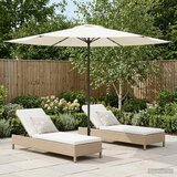  Vrtni suncobran 300 x 300 cm Poliester Pravokutni Krem | Shoptok.si