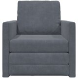 SOFA Tlačni kavč enojni pretvornik iz žameta 74x77x81 cm temno siva, (22054565) | Shoptok.si