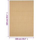  Tepih od prirodnog sisala 100 x 150 cm | shoptok.hr