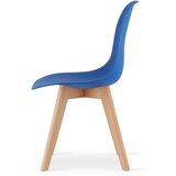  KITO stolica plava / prirodne noge x 1 | shoptok.hr