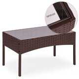  Set vrtnog namještaja: stol, klupa i 2 fotelje sa jastucima - smeđi | Shoptok.si