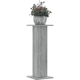 vidaXL Stojalo za rastline 2 kosa siva sonoma 30x30x80 cm inž. les