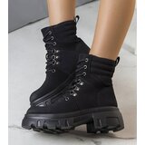 D/CEO Black patent leather insulated boots Campi | Shoptok.si