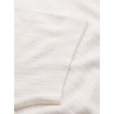 Ombre Men's openwork sweater with round neckline and short sleeves - white | Shoptok.si