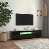 vidaXL TV ormarić s LED svjetlima crni 160 x 35 x 40 cm | shoptok.hr