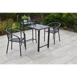 Gardenson SET ZA BALKON DELOS kovina barve grafita, siva | Shoptok.si