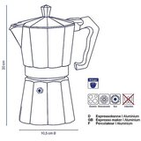 Kela KAFETIJERA ITALIA, 450ml ALUMINIJ MAT SREBRNA | shoptok.hr