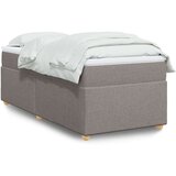 vidaXL krevet s oprugama i madracem smeđesivi 100 x 200 cm od tkanine | shoptok.hr