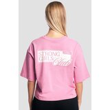 GymBeam ženska majica girls club boxy pink 111844 | ePonuda.com