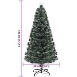 vidaXL Umestno božično drevo z dekorativnimi lučmi Zelena 120 cm PVC | Shoptok.si