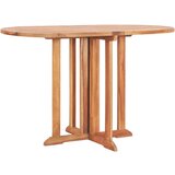 vidaXL Zložljiva vrtna miza 120x70x75 cm trdna tikovina, (20580758) | Shoptok.si