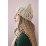 Kesi Women's set with scarf Adrianna K417 dark beige | shoptok.hr