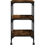  Stalak za pisač s 3 razine boja hrasta 50 x 41 x 75 cm drveni | shoptok.hr