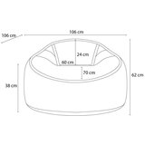 Bobochic Paris Bež vreća za sjedenje od samta Socrate – | shoptok.hr