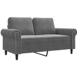  Dvosjed tamnosivi 120 cm baršunasti | shoptok.hr