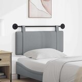  Držeće uzglavlje Zidne Svijetlo siva 110 x 55 x 5 cm tkanina - Svjetlosiva 100 cm bez LED svjetla | shoptok.hr