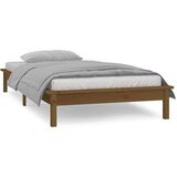  Posteljni okvir medeno rjav 100x200 cm trden les, (21073612) | Shoptok.si