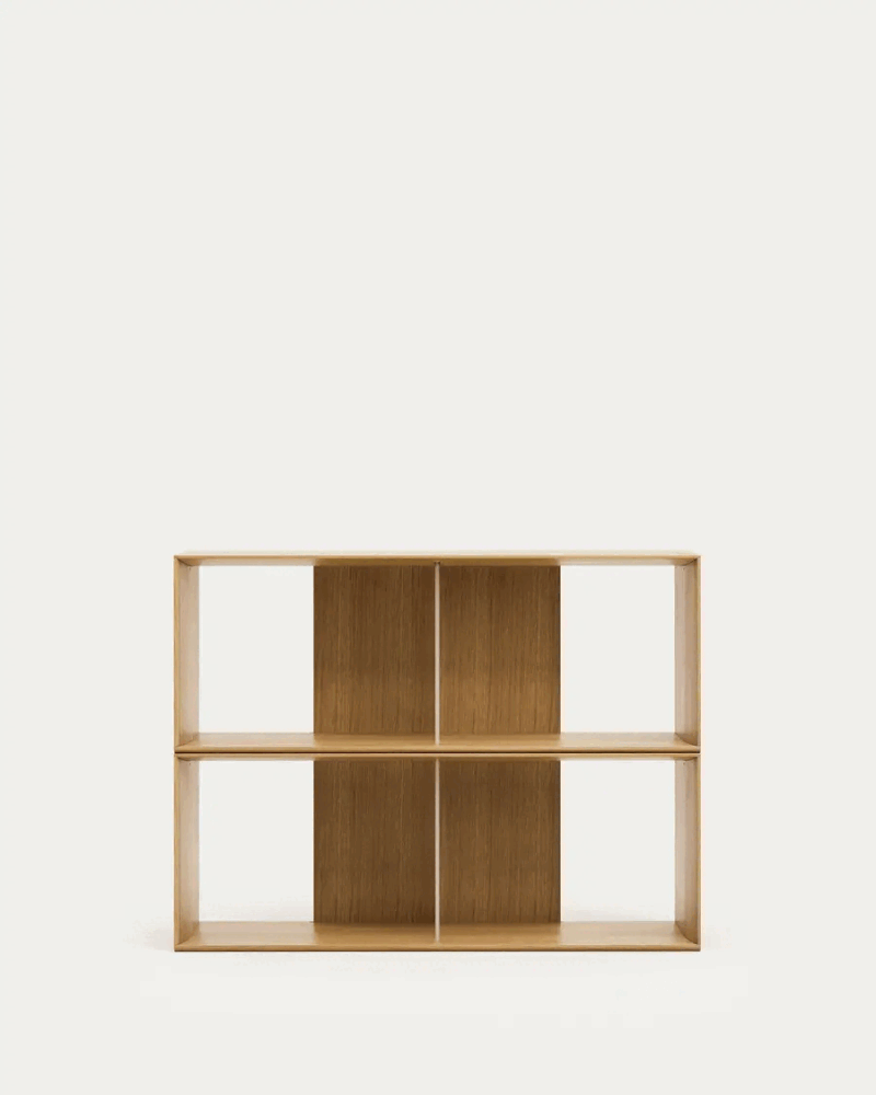 Kave Home Modularni sustav polica 2 kom u dekoru hrasta u prirodnoj boji 101x76 cm Litto – | shoptok.hr