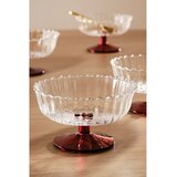 Jotex Crvene staklene zdjelice u setu 4 kom za sladoled 230 ml Flora – | shoptok.hr