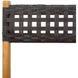  3-dijelni bistro set od poliratana i masivnog drva crni | shoptok.hr