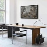  Slika - Temple on a hill - Greek architecture in subdued colours 120x80 U crnom drvenom okviru | shoptok.hr