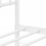  Metalni okvir kreveta uzglavlje i podnožje bijeli 120x190 cm | shoptok.hr