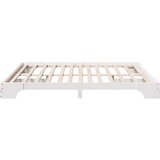  Krevetna konstrukcija Bijelo 200 x 200 cm Čvrsto borovo drvo Bijela 207 x 207 x 17 cm | Shoptok.si