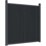  Ograjni panel siv 1218x186 cm WPC | Shoptok.si