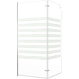  Tuš stena za kopalno kad 120x140 cm kaljeno steklo črtasta, (21239198) | Shoptok.si