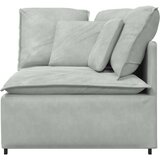  Modularna sofa Kutni modul s jastucima svijetlo siva 100 cm | shoptok.hr