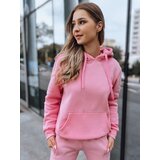 DStreet Bluza damska BASIC z kapturem różowa | shoptok.hr