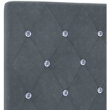  s od storage s uzglavljem Tamnosiva 100 x 200 cm Baršun | shoptok.hr